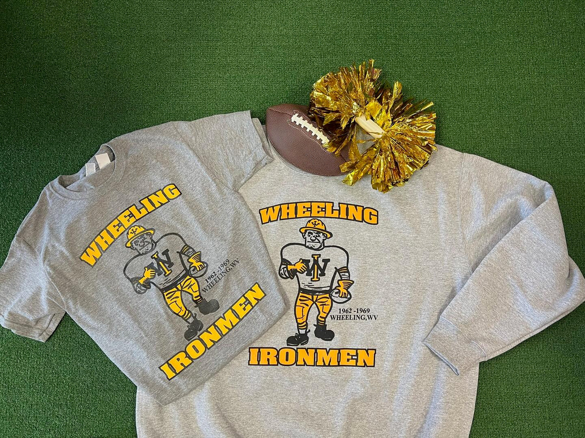Wheeling Ironmen Grey Unisex Crewneck