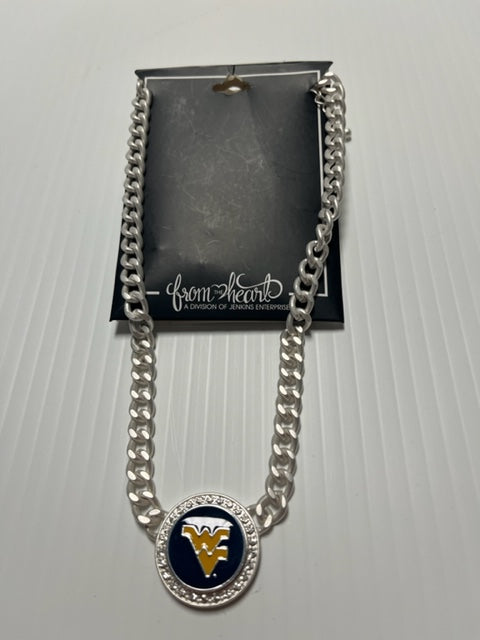 WVU Circle Necklace